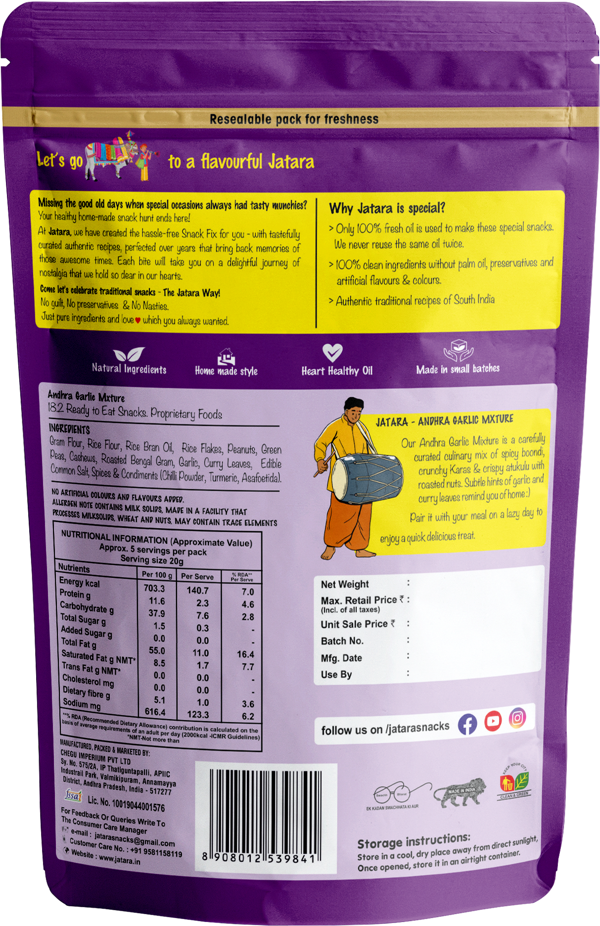 Andhra Garlic Mixture