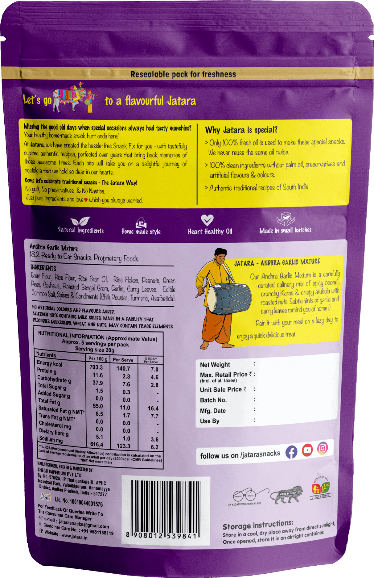 Andhra Garlic Mixture