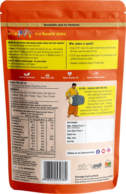 Banana Chips Peri Peri