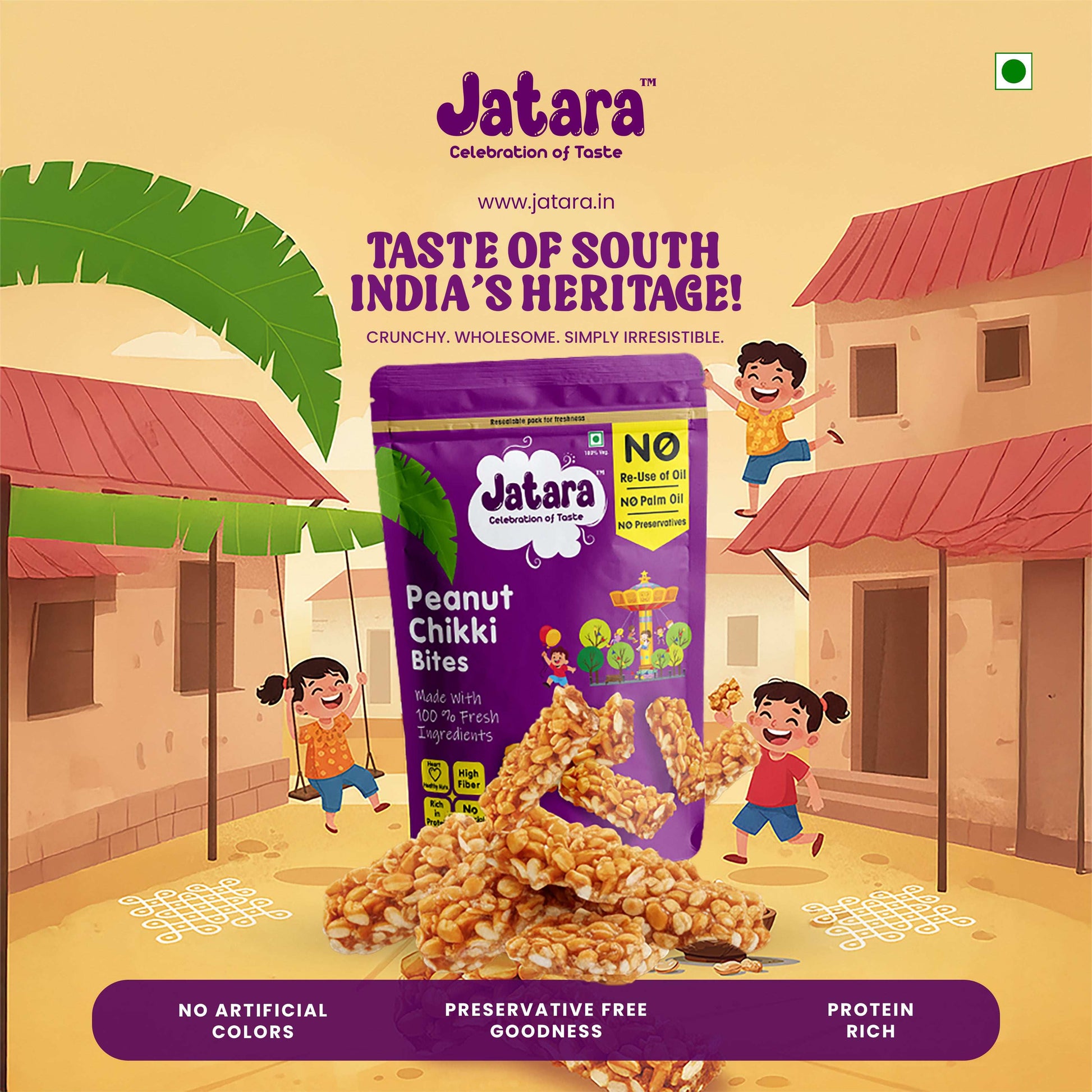 Peanut Bites(Jaggery Chikki)